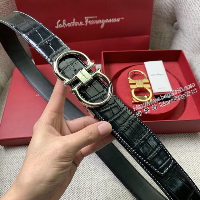 菲拉格慕男女士皮帶 Ferragamo雙扣高端禮盒腰帶  jjp2118